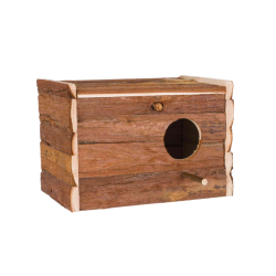 Caja Nido de Madera Natural Living para Periquitos