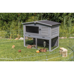 Conejera Exterior con Corral para Conejos y Pequeños Animales