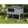 Conejera Exterior con Corral para Conejos y Pequeños Animales