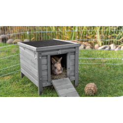 Casa Refugio de Madera para Conejos y Pequeños Animales