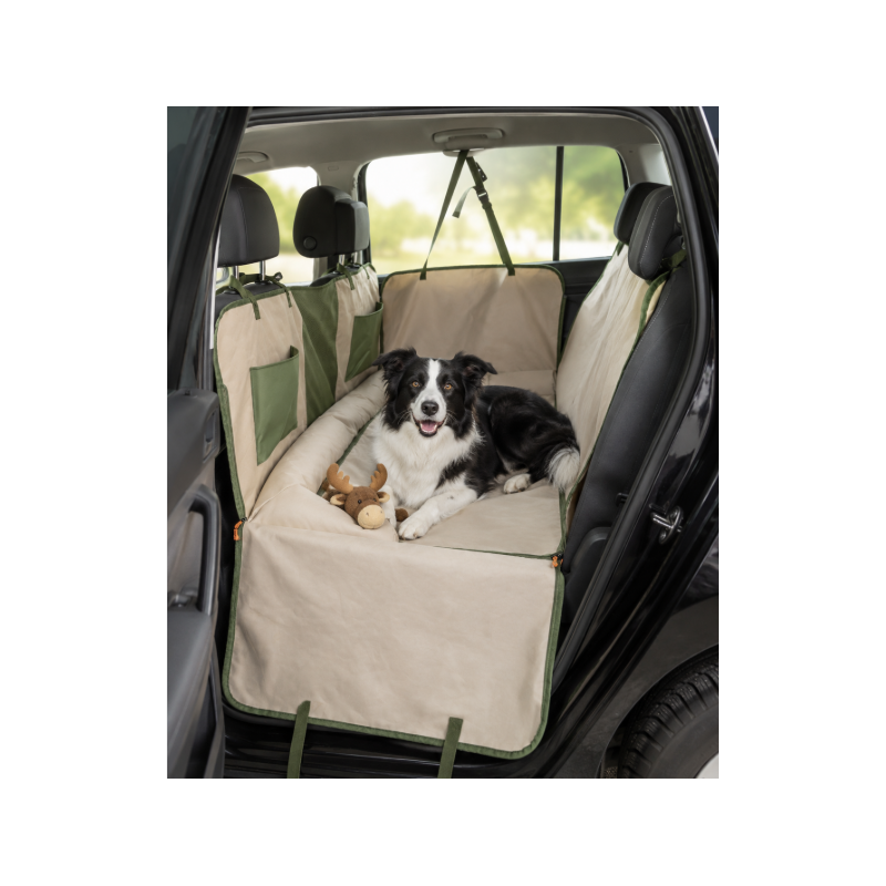 Funda para Asiento de Coche para Perros con Manta Reversible