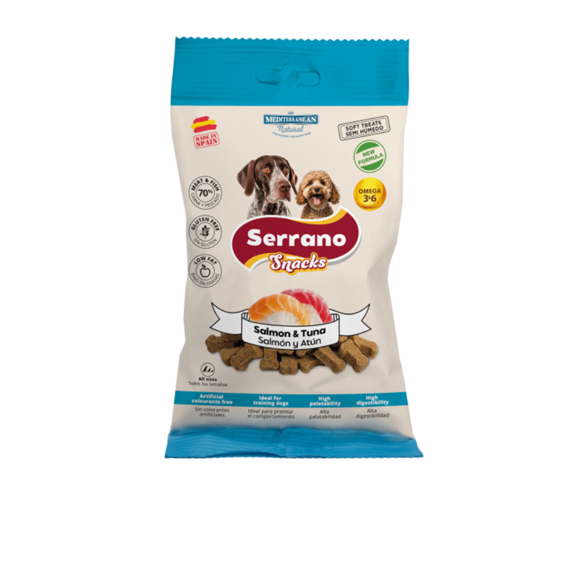 Snacks Serrano Salmón y Atún para Perros