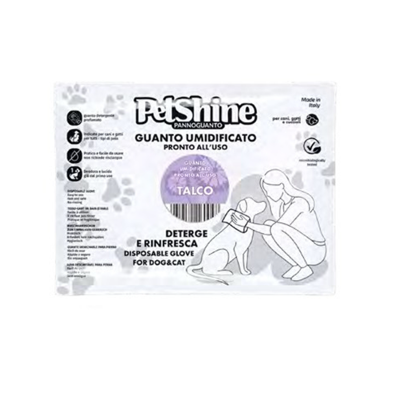 Guante de Higiene para Perros y Gatos olor Talco