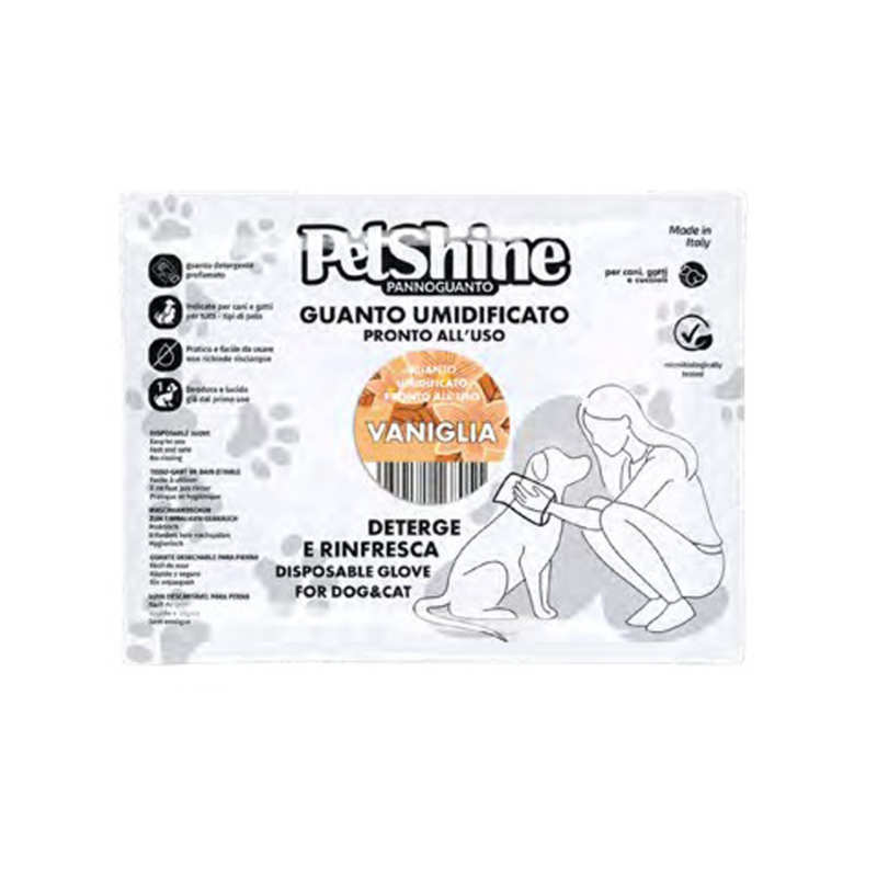 Guante de Higiene para Perros y Gatos olor Vainilla