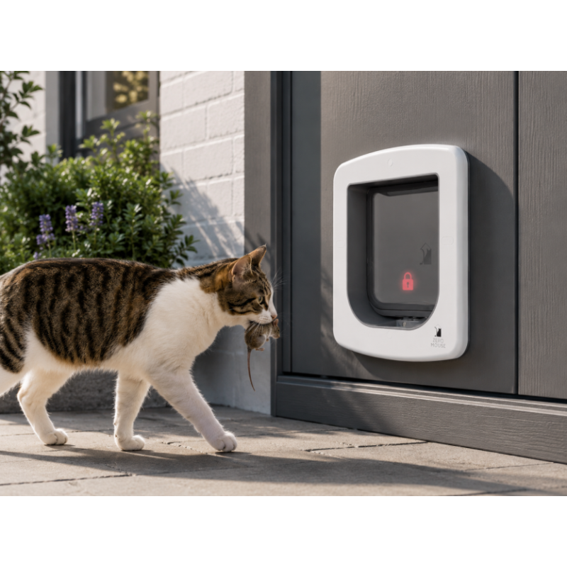Gatera Inteligente ZeroMouse con IA para Gatos y Detección de Presas