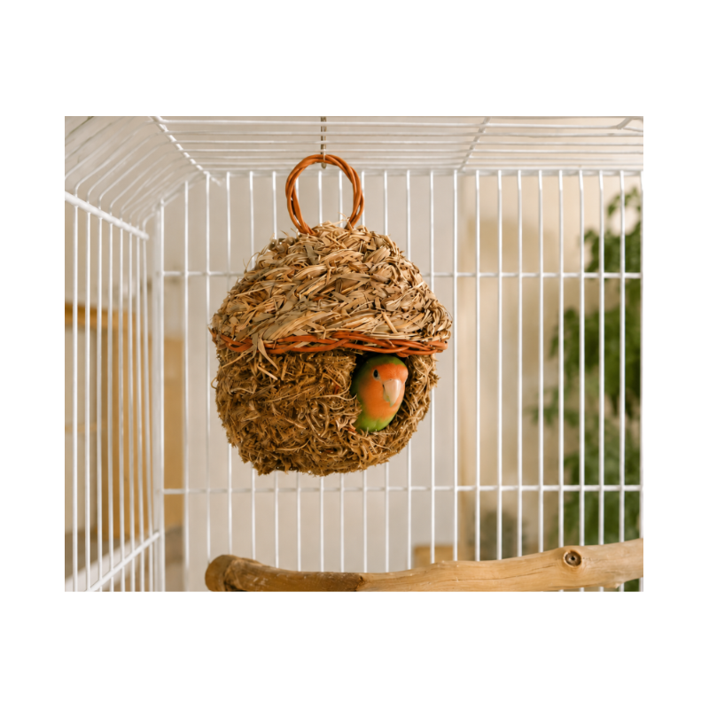 Nido de Hierba Natural para Pájaros